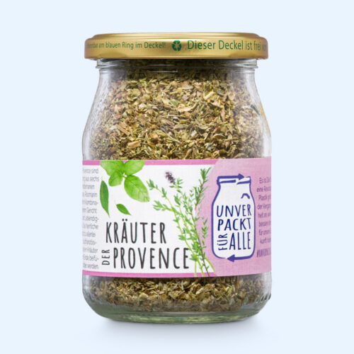 Kräuter der Provence unverpackt im Mehrwegglas