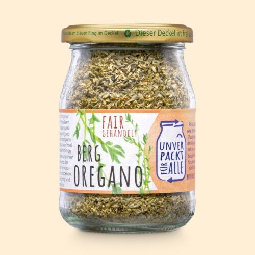 Oregano unverpackt im Mehrwegglas