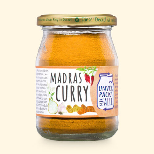 Madras Curry unverpackt im Mehrwegglas