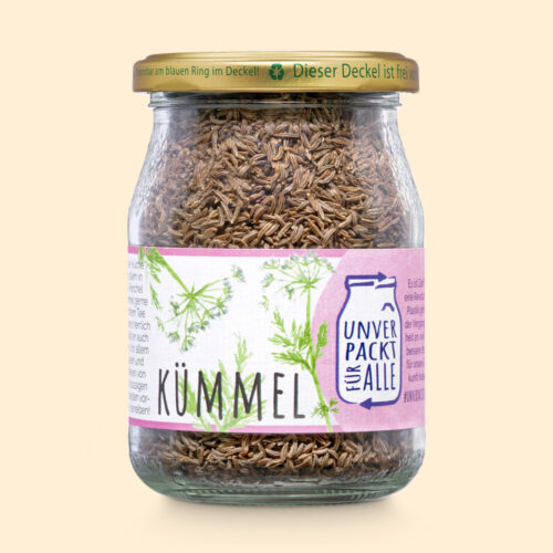 Kümmel unverpackt im Mehrwegglas