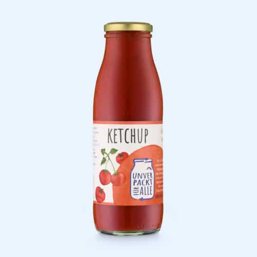 Ketchup unverpackt im Mehrwegglas