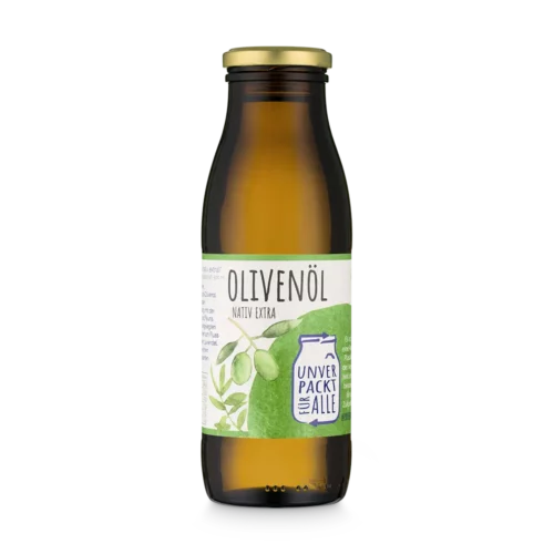 Unverpacktes Bio Olivenöl im Mehrwegglas